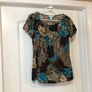 Dress barn medium short sleeve blouse